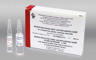 Профилактика бешенства антирабическим иммуноглобулином из лошадиной сыворотки