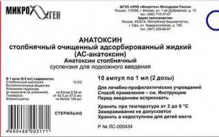 Анатоксин для профилактики столбняка