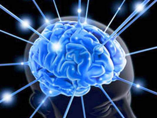 Синий мозг с лучами