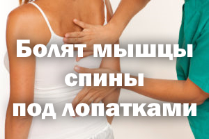 Болят мышцы спины под лопатками Болят мышцы позвоночника под лопатками